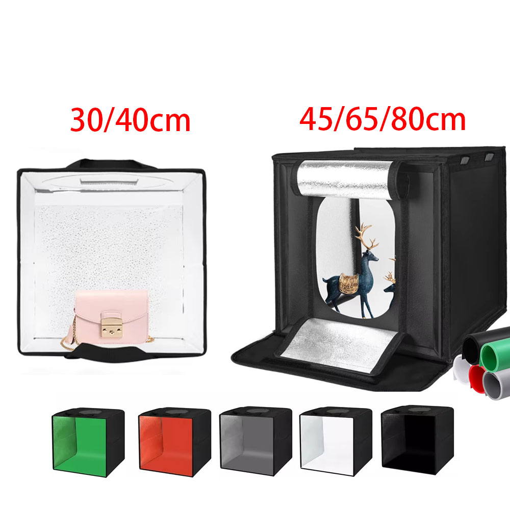 Photography Lighting Kit Portable - 30/40/45 65 80cm 사진 텐트 사진