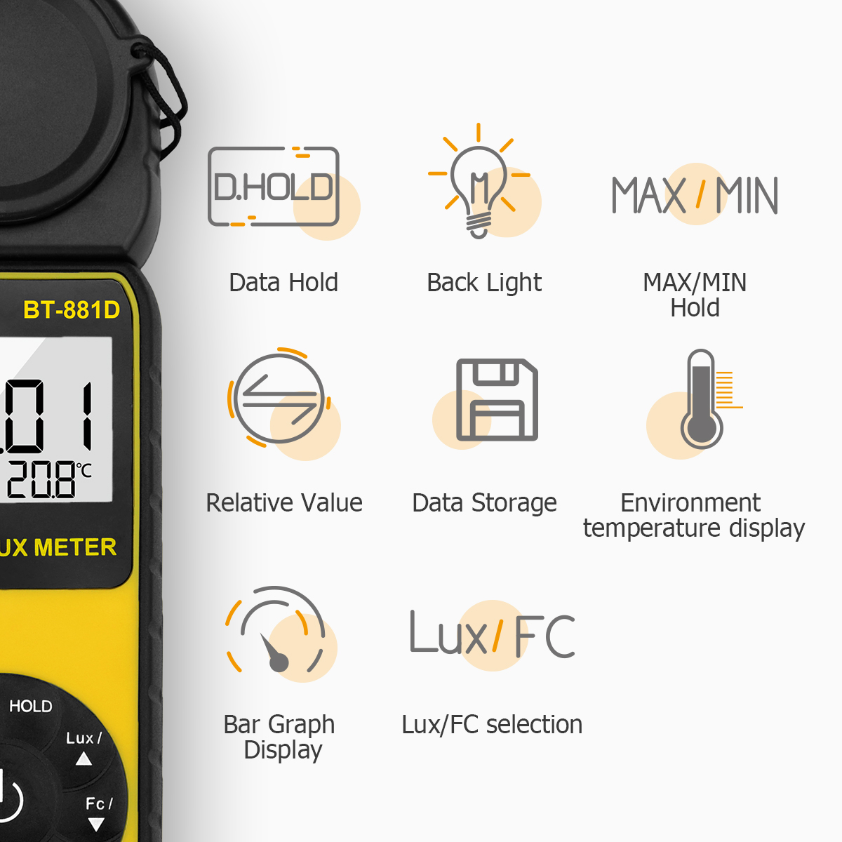 디지털 조도계 400,000 럭스 휴대용 조도계 조도  - Photography Lighting Meter 리뷰 및 가격